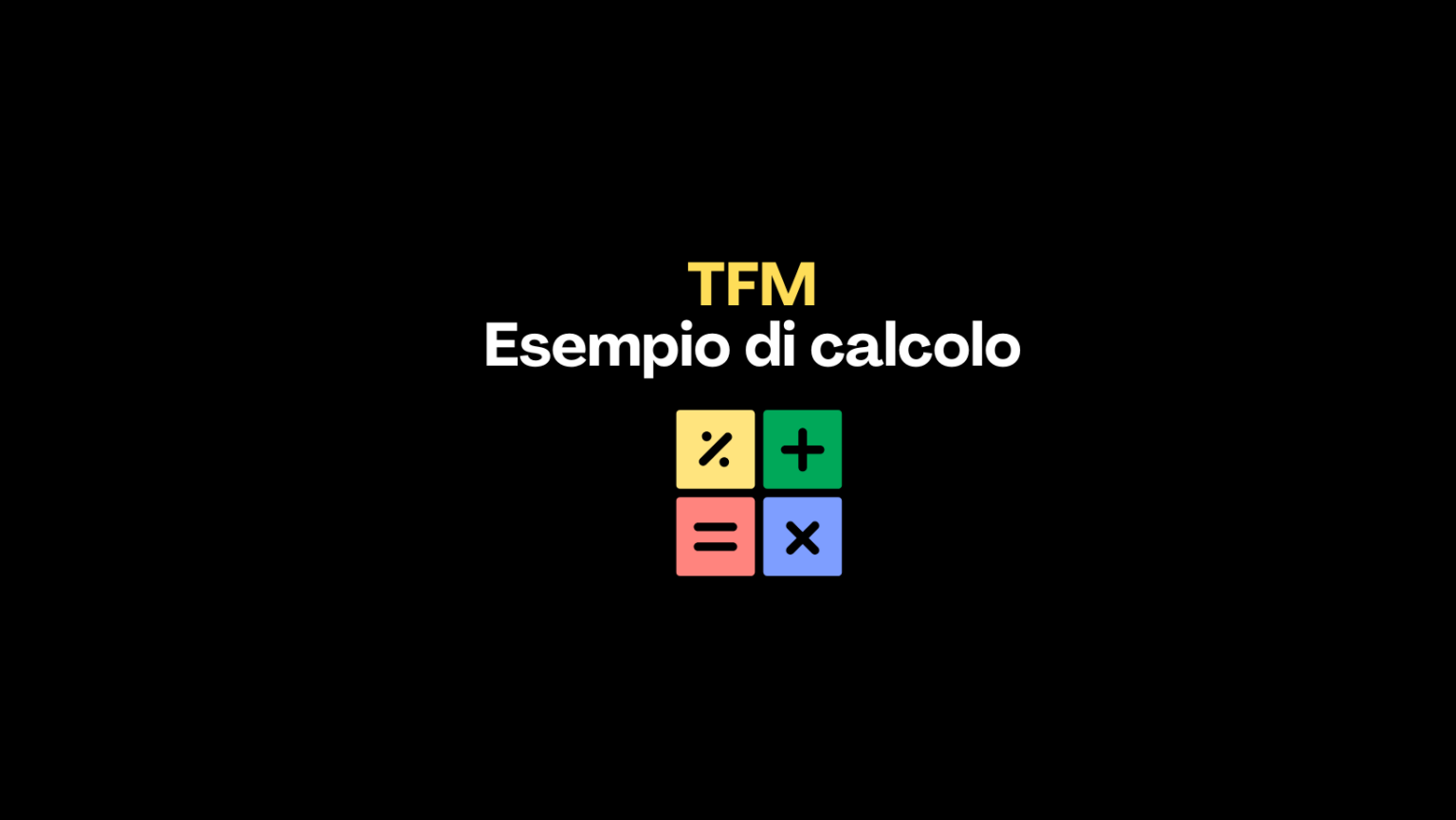 TFm esempio di calcolo