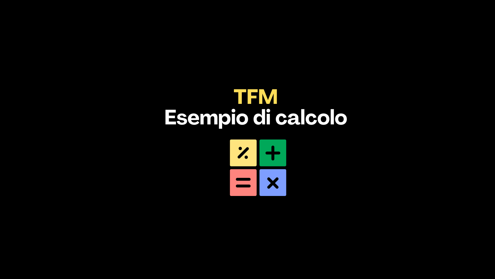 TFm esempio di calcolo